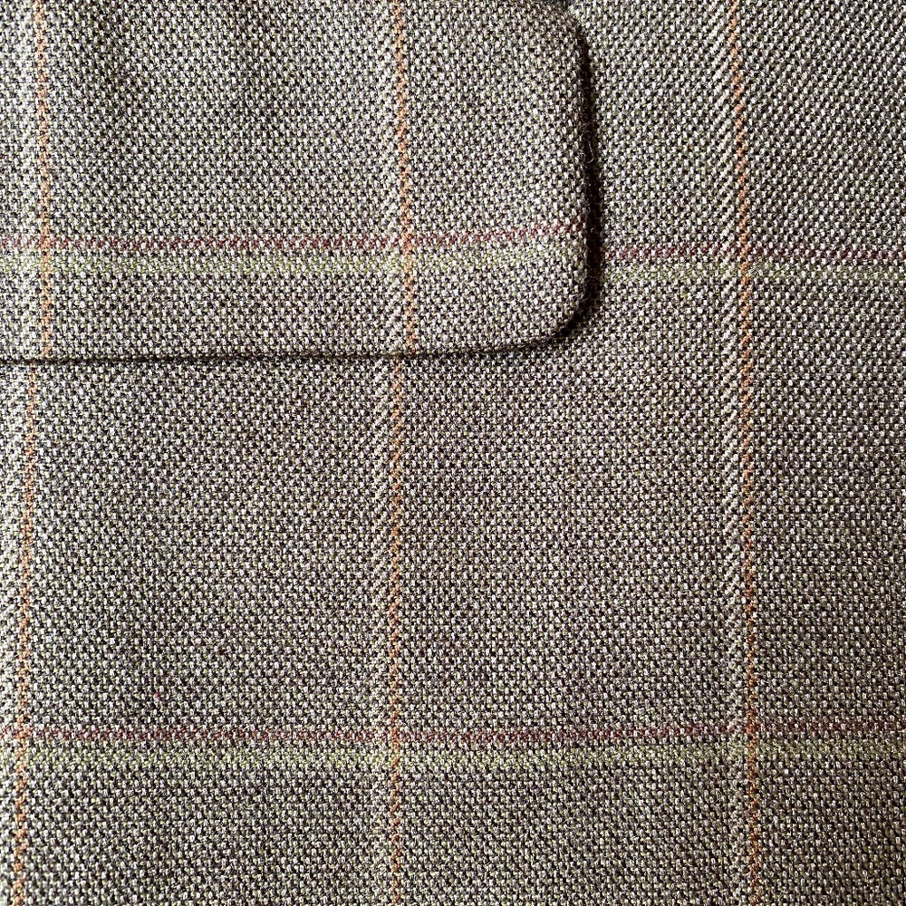 Tasso Elba brown checkered blazer